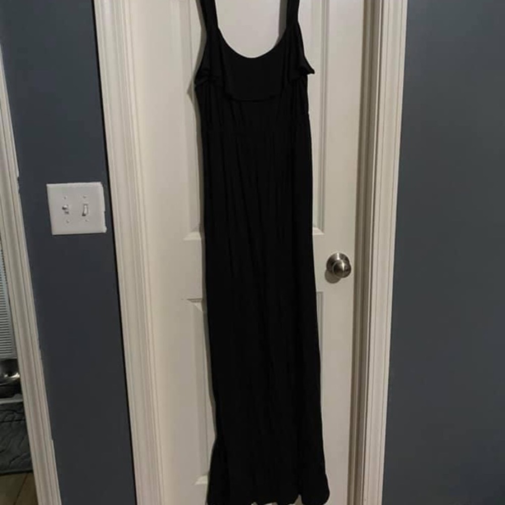 Black maxi dress
